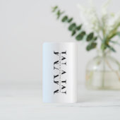 Moderne Monogram Marketing Professionele Logo Silv Visitekaartje (Staand voorkant)