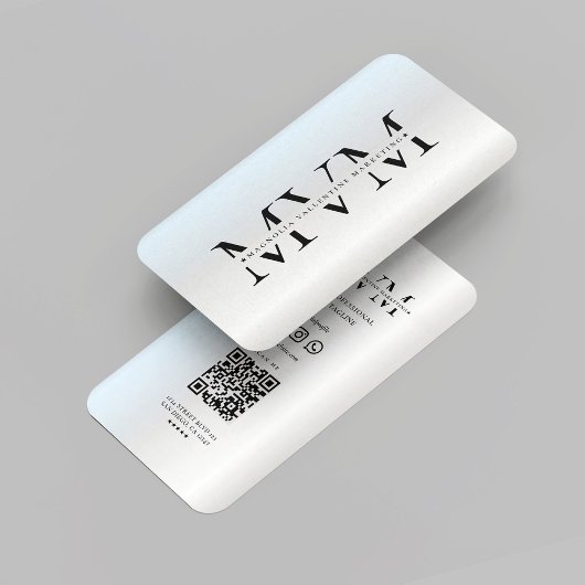 Moderne Monogram Marketing Professionele Logo Silv Visitekaartje