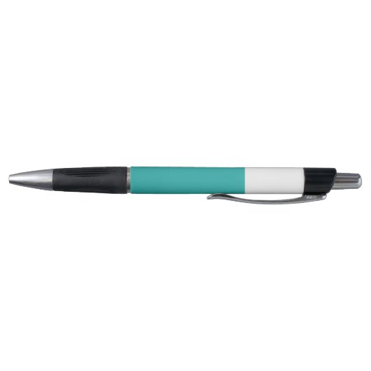 Moderne Monogram met Aqua Kleurblokken Pen (Bodem)