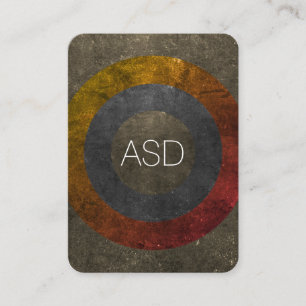 Moderne monogram met getextureerde kleurenpaletten visitekaartje