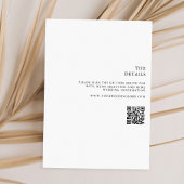 Moderne Monogram Minimalistisch Alles in één bruil Kaart