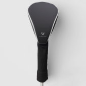 Moderne monogram - minimalistisch professioneel golfheadcover (Voorkant)