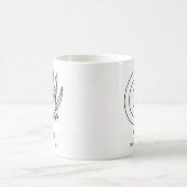 Moderne Monogram Moederdag Collega Baas Op Maat Koffiemok (Center)