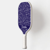 Moderne monogram naadloze vormen pickleball paddle (Links)