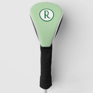 Moderne monogram naam golfheadcover