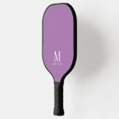 Moderne monogram naam Lavender Pickleball Paddle (Links)