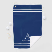 Moderne Monogram Naam, Persoonlijke Golf Geschenk  Golfhanddoek (Insitu)