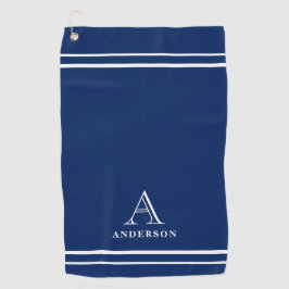 Moderne Monogram Naam, Persoonlijke Golf Geschenk  Golfhanddoek
