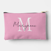 Moderne Monogram Naam Roze Etui (Achterkant)