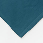 Moderne Monogram Naam Script Blauw Fleece Deken (Hoek)