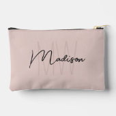 Moderne Monogram Naam Script Roze Roos Etui (Achterkant)