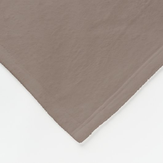 Moderne Monogram Naam Script Taupe Fleece Deken (Hoek)