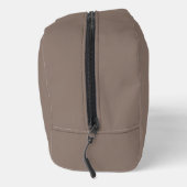 Moderne Monogram Naam Script Taupe Toilettasje (Rechts)