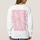 Moderne monogram naam Waterverf Roze gele vlekken Trui (Achterkant)
