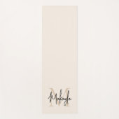 Moderne Monogram Naam Yogamat (Voorkant)