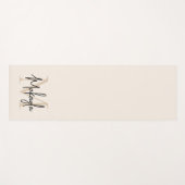Moderne Monogram Naam Yogamat (Voorkant (horizontaal))