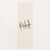 Moderne Monogram Naam Yogamat (Voorkant)