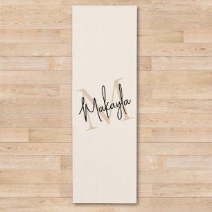 Moderne Monogram Naam  Yogamat