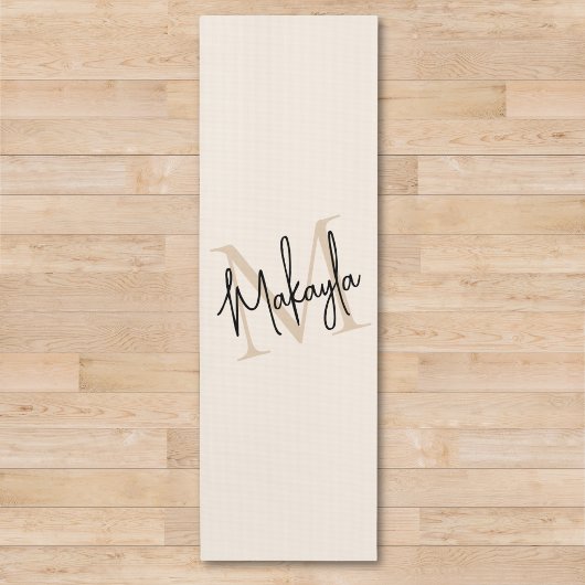 Moderne Monogram Naam Yogamat