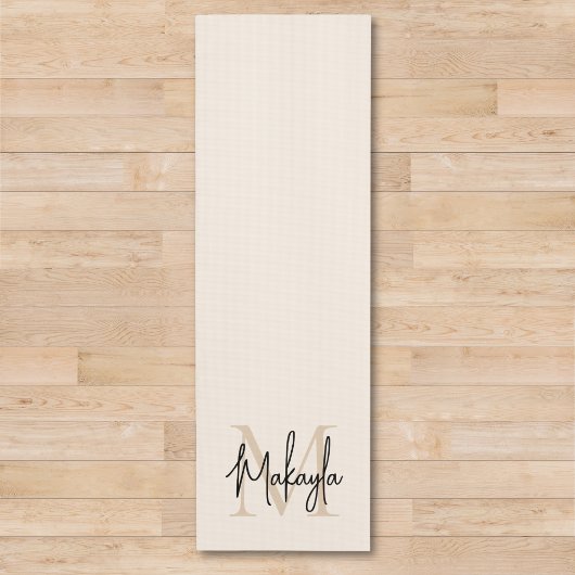 Moderne Monogram Naam Yogamat