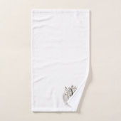 Moderne monogram olie bad handdoek (Handdoek)