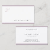 Moderne monogram ontwerp Stijlvol elegant bovenaan Visitekaartje (Voorkant / Achterkant)