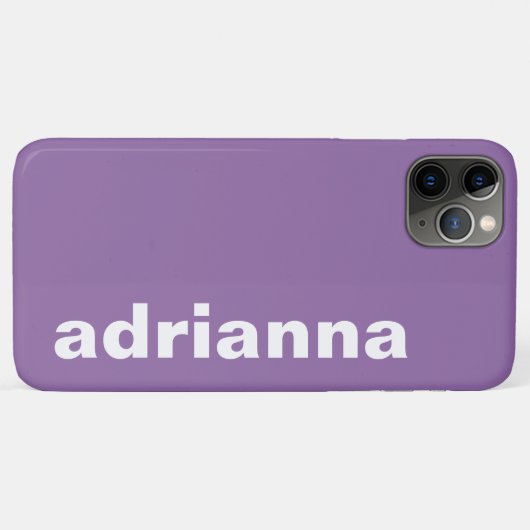 Moderne Monogram Paars Case-Mate iPhone Case (Achterkant (horizontaal))