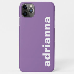 Moderne Monogram Paars Case-Mate iPhone Case