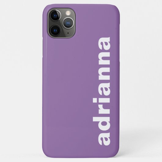 Moderne Monogram Paars Case-Mate iPhone Case (Achterkant)