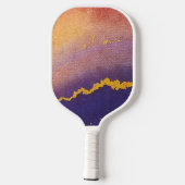 Moderne monogram Paarse inkt Pickleball Paddle (Achterkant)