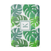 Moderne Monogram palmbladeren Badmat (Voorkant Verticaal)