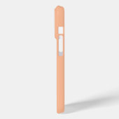 Moderne Monogram Peach minimalistisch gepersonalis Case-Mate iPhone Case (Achterkant / Links)