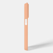 Moderne Monogram Peach minimalistisch gepersonalis Case-Mate iPhone Case (Achterkant / Rechts)