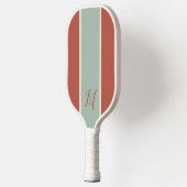Moderne Monogram Persoonlijke Klassieke Monogram Pickleball Paddle (Links)