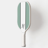 Moderne Monogram Persoonlijke Klassieke Monogram Pickleball Paddle (Links)