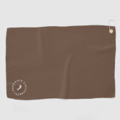 Moderne Monogram Pinecone Golf Handdoek (Horizontaal)