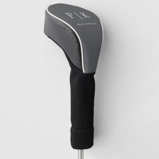 Moderne Monogram Premium Golf Golfheadcover (Schuin)