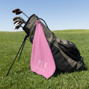 Moderne Monogram Premium Golfhanddoek