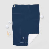 Moderne Monogram Premium Golfhanddoek (Insitu)