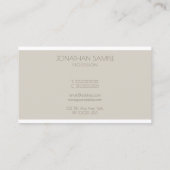 Moderne Monogram Professional Eenvoudige Sjabloon  Visitekaartje (Achterkant)