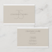 Moderne Monogram Professional Eenvoudige Sjabloon  Visitekaartje (Voorkant / Achterkant)