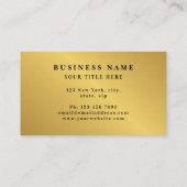 Moderne Monogram Professional Luxe Logo Visitekaartje (Achterkant)