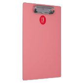 Moderne Monogram Professionele Eenvoudige Initiale Klembord (Rechts)