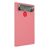 Moderne Monogram Professionele Eenvoudige Initiale Mini Klembord (Schuin)