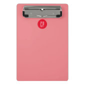 Moderne Monogram Professionele Eenvoudige Initiale Mini Klembord (Voorkant)