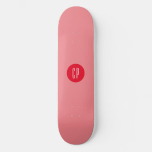 Moderne Monogram Professionele Eenvoudige Initiale Persoonlijk Skateboard