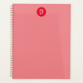 Moderne Monogram Professionele Eenvoudige Initiale Planner (Voorkant)