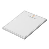 Moderne Monogram Professionele Eenvoudige Minimaal Notitieblok (Linkerzijde)