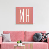 Moderne Monogram Professionele Eenvoudige Minimali Canvas Afdruk (Insitu (Woonkamer))