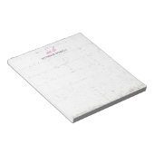 Moderne Monogram Professionele Eenvoudige Minimali Notitieblok (Schuin)